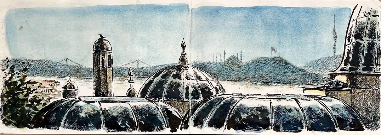 turquie-toits Toits des cousines de la mosquée